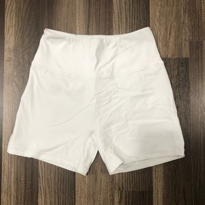 White alphalete pulse shorts size small